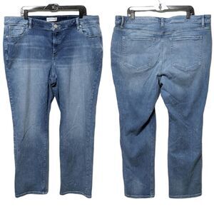 LANE BRYANT Flex Magic Waistband Signature Fit Straight Jeans 22